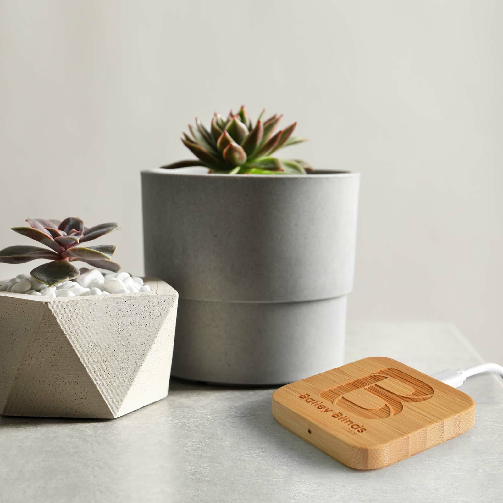 Arc Bamboo Square Wireless Charger - Image 8