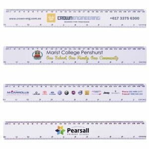 White 30cm Ruler
