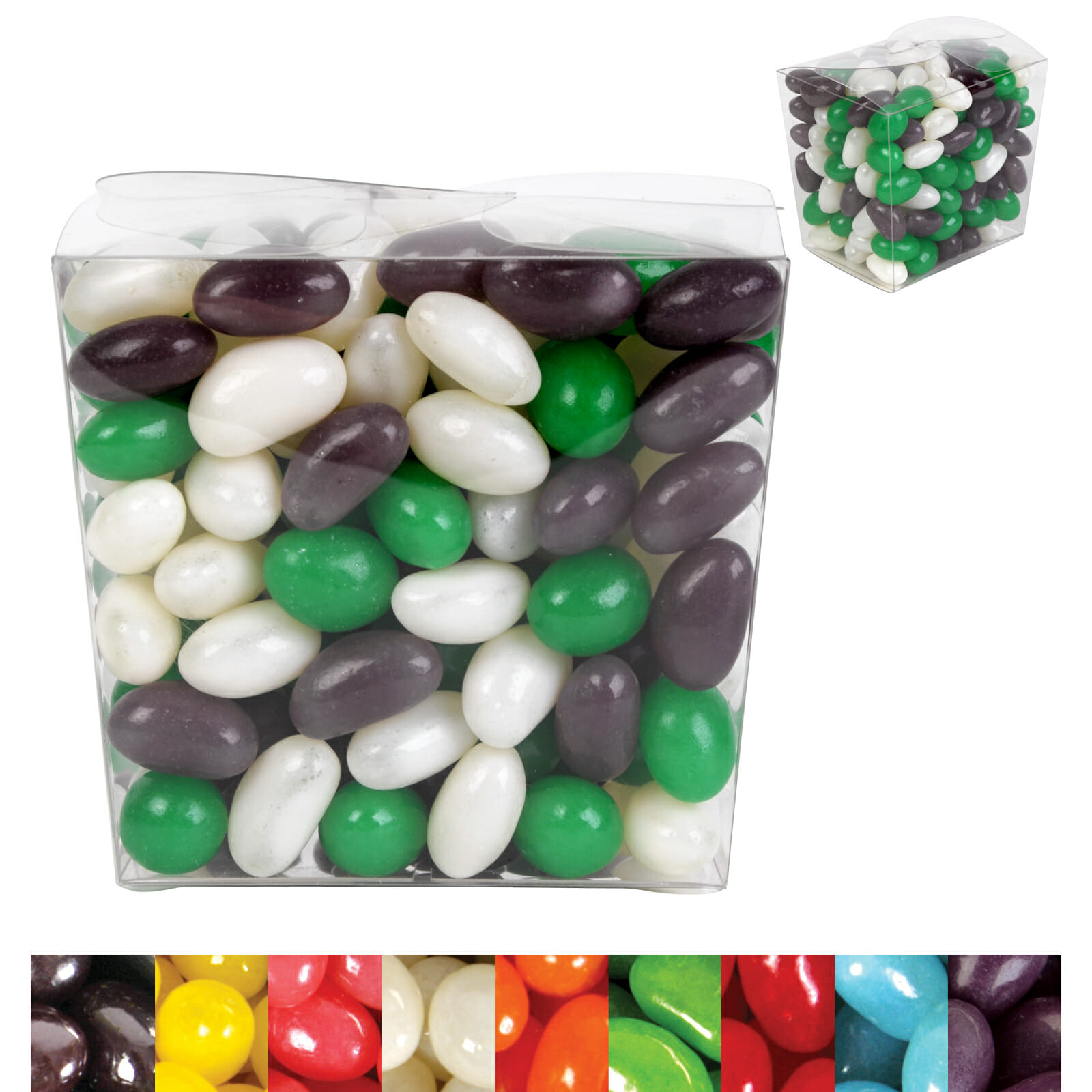 Corporate Colour Mini Jelly Beans in Clear Mini Noodle Box - Image 2